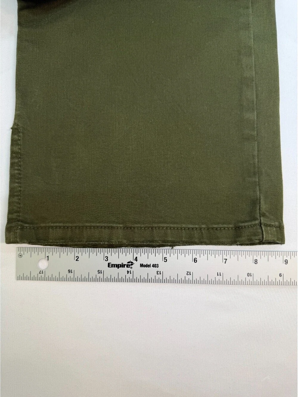Preme Men's Jeans Straight Mid Rise Denim Cargo Pocket Solid Size 40 Green